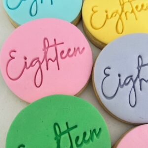 ready made cookies for eighteen birthday