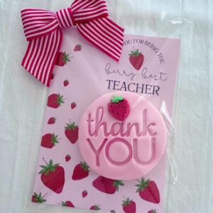 Berry Best Teacher Cookie Card